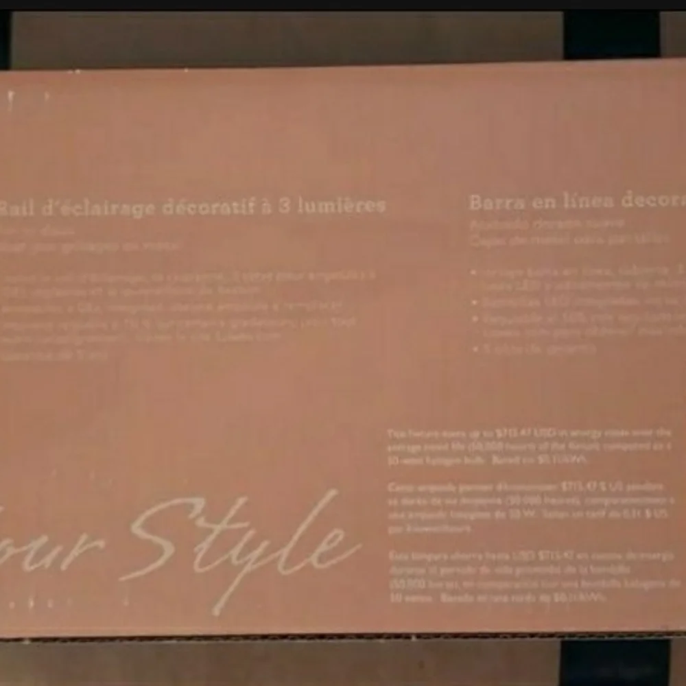 Allen + Roth Gold Track Light - Picture 3 of 4